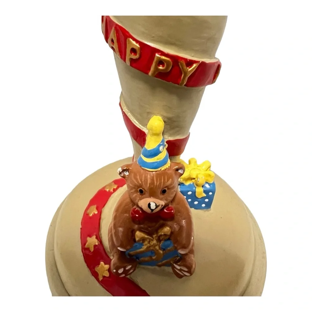 Brown Bag Cookie Art Happy Birthday Bear Cookie Stamp 1995 please read